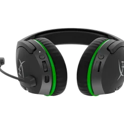 HyperX Cloudx Stinger Core Wireless Noise Canceling Stereo Gaming Over-the-Ear Headset, Black/Green (4P5J0AA)
