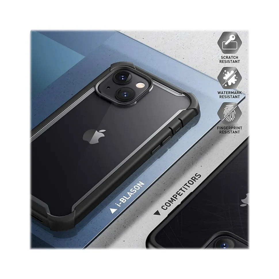 i-Blason Ares Black Snap Case for iPhone 13 (iPhone2021-6.1-Ares-SP-Black)