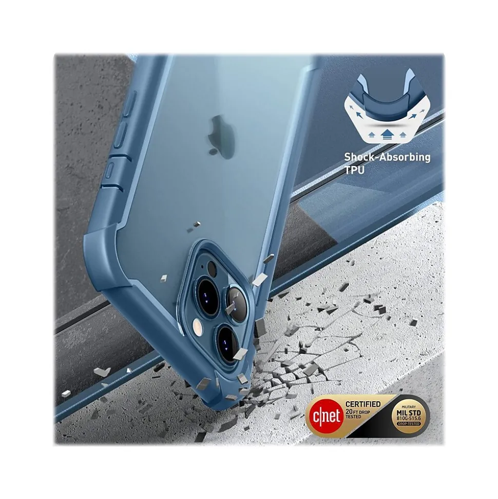 i-Blason Ares Blue Snap Case for iPhone 13 Pro (iPhone2021Pro-6.1-Ares-SP-Azure)