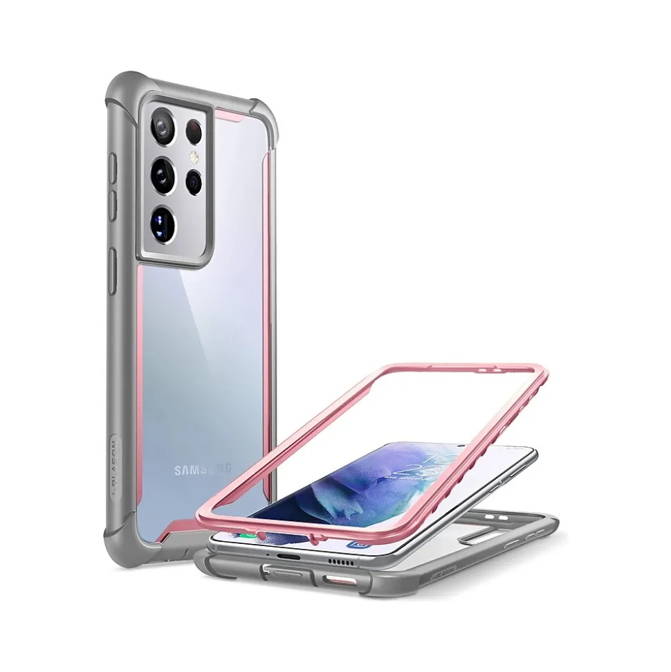 i-Blason Ares Pink Rugged Case for Samsung Galaxy S21 Ultra (Galaxy-S21Ultra-Ares-Pink)
