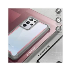 i-Blason Ares Pink Rugged Case for Samsung Galaxy S21 Ultra (Galaxy-S21Ultra-Ares-Pink)