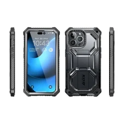i-Blason Armorbox Black Rugged Case for iPhone 14 Pro (iPhone2022Pro-6.1-Armorbox-SP-Black)