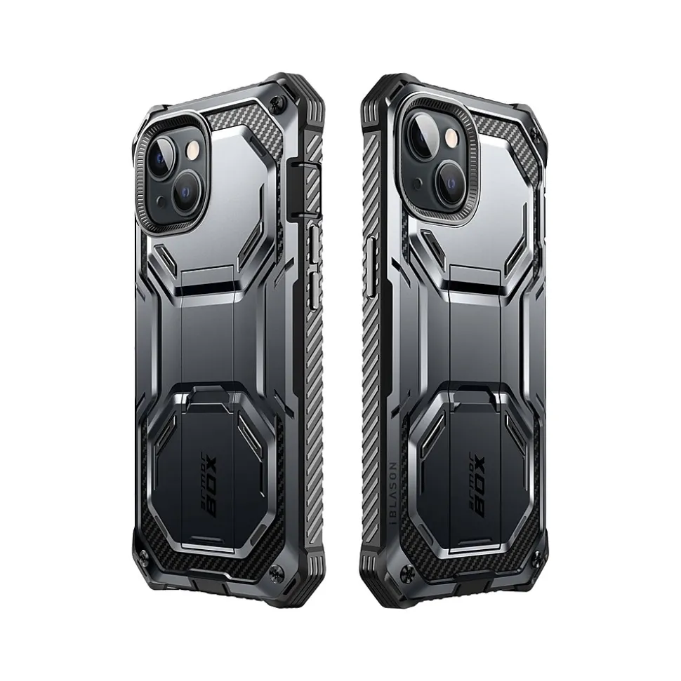 i-Blason Armorbox Black Rugged Case for iPhone 14 (iPhone2021/22-6.1-Armorbox-SP-Black)