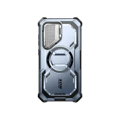 i-Blason ArmorBox MagSafe Rugged Case for Samsung Galaxy S24+, Shock Absorbing, Metallic Blue (GS24PLUSABSPTT)