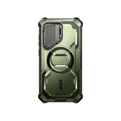 i-Blason ArmorBox MagSafe Rugged Case for Samsung Galaxy S24, Shock Absorbing, Dark Green (GS24ABSPGN)