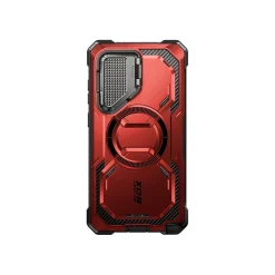 i-Blason ArmorBox MagSafe Rugged Case for Samsung Galaxy S24 Ultra, Metallic Red (GS24UABSRD)