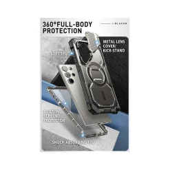 i-Blason Armorbox MagSafe Rugged Case for Samsung Galaxy S24 Ultra, Shock-Absorbing, Titan Gray