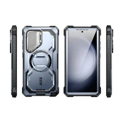 i-Blason ArmorBox MagSafe Rugged Case for Samsung Galaxy S24 Ultra, Metallic Blue (GS24UABSTT)