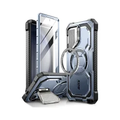 i-Blason ArmorBox MagSafe Rugged Case for Samsung Galaxy S24 Ultra, Metallic Blue (GS24UABSTT)