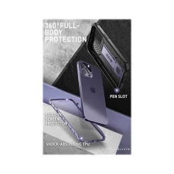 i-Blason ArmorBox Metallic Purple Rugged Case for iPhone 14 Pro (iPhone2022Pro-6.1-Armorbox-SP-Mauve)