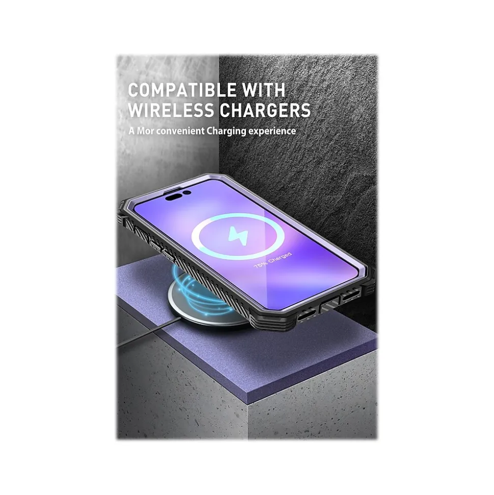 i-Blason ArmorBox Metallic Purple Rugged Case for iPhone 14 Pro (iPhone2022Pro-6.1-Armorbox-SP-Mauve)