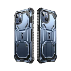 i-Blason Armorbox Metallic Blue Rugged Case for iPhone 14 (iPhone2021/22-6.1-Armorbox-SP-Tilt)