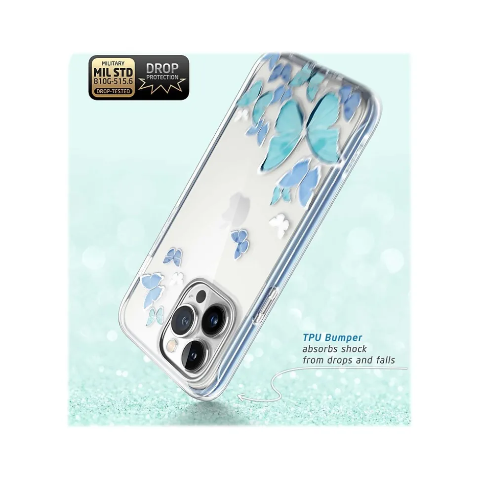 i-Blason Cosmo Bluefly Case for iPhone 14 Pro Max (iPhone2022Pro-6.7-Cosmo-SP-Bluefly)