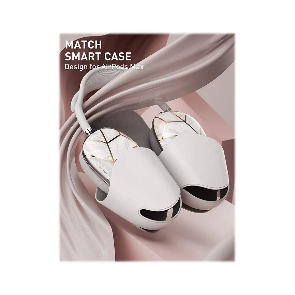 i-Blason Cosmo Case for AirPods Max, Marble Pink (AirPodsMax2020-Kits-Cosmo-Marble)