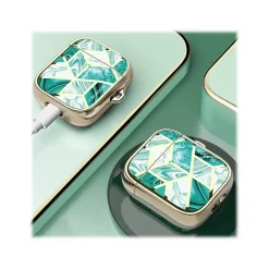 i-Blason Cosmo Case for Apple AirPods 1st/2nd Gen, Marble Green (AirPods2019-Cosmo-Jade)