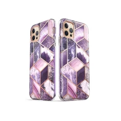 i-Blason Cosmo MagSafe Rugged Case for iPhone 12 Pro Max, Marble Purple (iPhone2020-6.7-Cosmo-SP-Ameth)