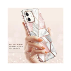 i-Blason Cosmo MagSafe Rugged Case for iPhone 12 mini, Marble Pink (iPhone2020-5.4-Cosmo-SP-Marble)