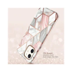i-Blason Cosmo MagSafe Rugged Case for iPhone 12 mini, Marble Pink (iPhone2020-5.4-Cosmo-SP-Marble)