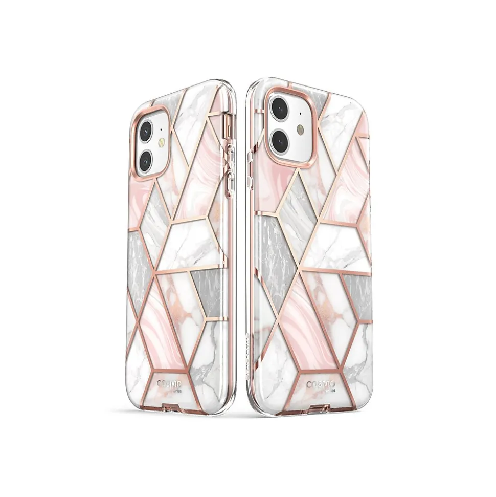 i-Blason Cosmo MagSafe Rugged Case for iPhone 12 mini, Marble Pink (iPhone2020-5.4-Cosmo-SP-Marble)