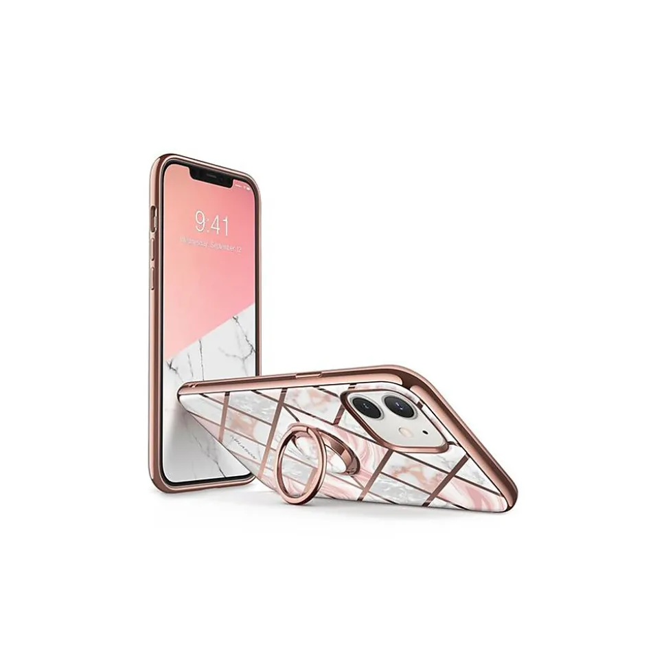 i-Blason Cosmo Marble Pink Snap Case for iPhone 12 mini (iPhone2020-5.4-CosSnap-Marble)