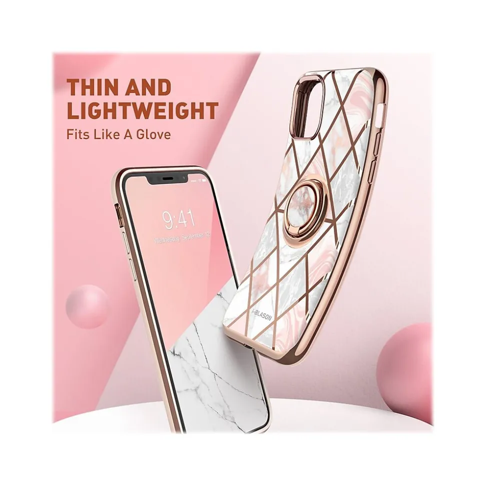i-Blason Cosmo Marble Pink Snap Case for iPhone 12 mini (iPhone2020-5.4-CosSnap-Marble)
