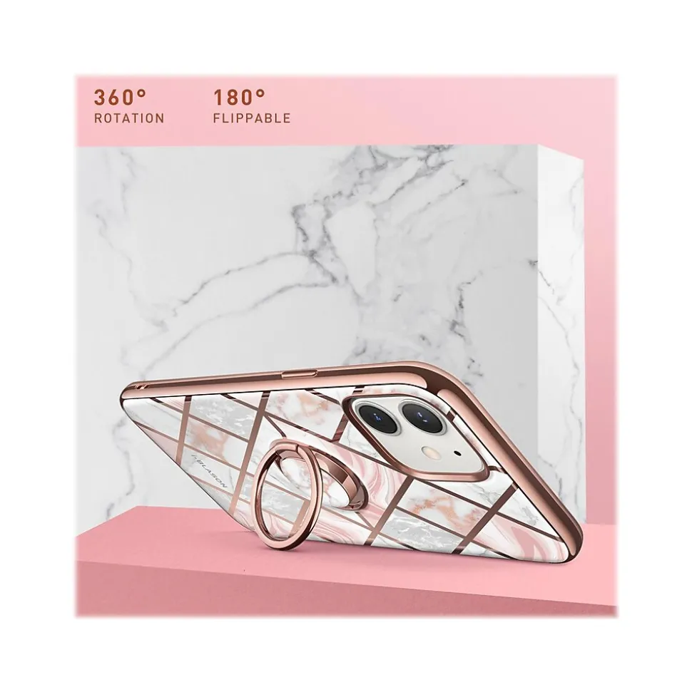 i-Blason Cosmo Marble Pink Snap Case for iPhone 12 mini (iPhone2020-5.4-CosSnap-Marble)