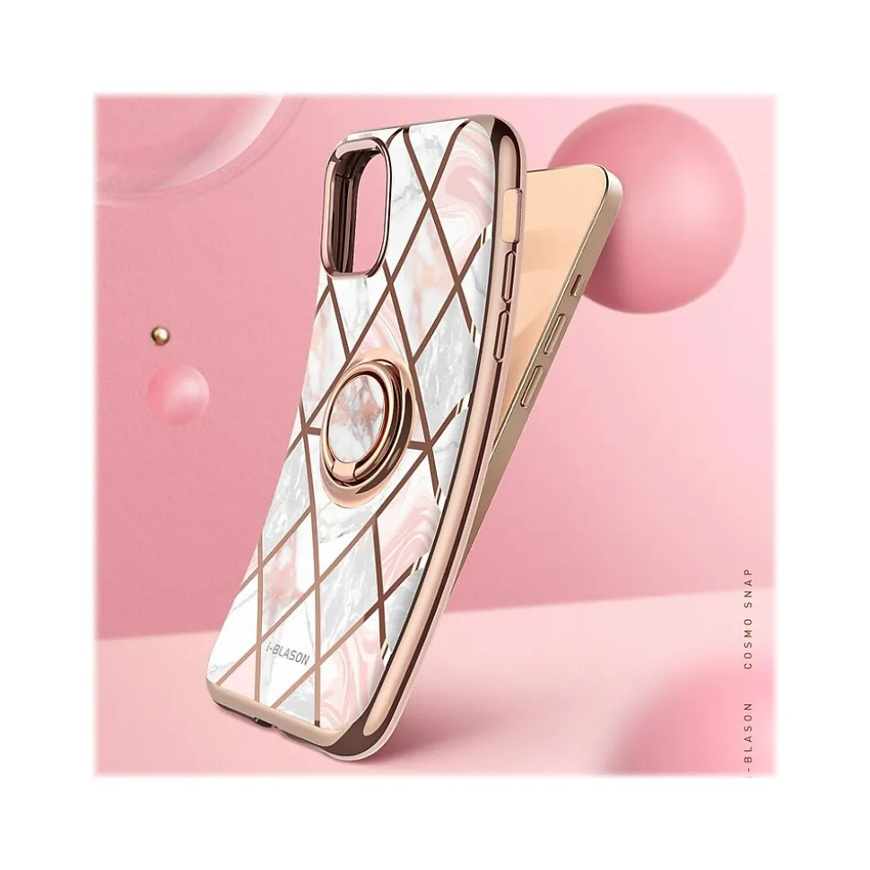 i-Blason Cosmo Marble Pink Snap Case for iPhone 12 mini (iPhone2020-5.4-CosSnap-Marble)
