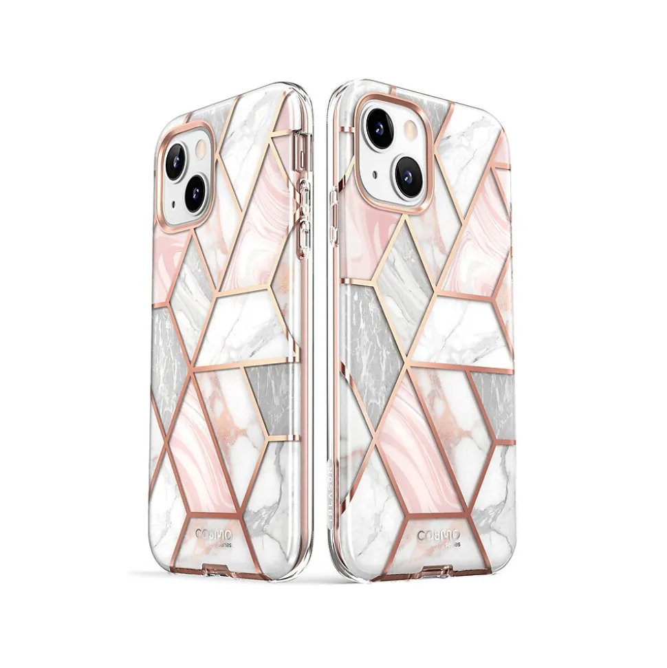 i-Blason Cosmo Marble Pink Case for iPhone 14 (iPhone2021/22-6.1-Cosmo-SP-Marble)