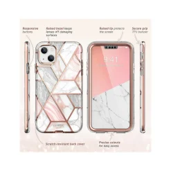 i-Blason Cosmo Marble Pink Case for iPhone 14 Plus (iPhone2022-6.7-Cosmo-SP-Marble)