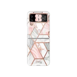 i-Blason Cosmo Marble Pink Snap Case for Samsung Galaxy Z Flip4 (Galaxy2022-ZFlip4-5G-Cosmo-Marble)