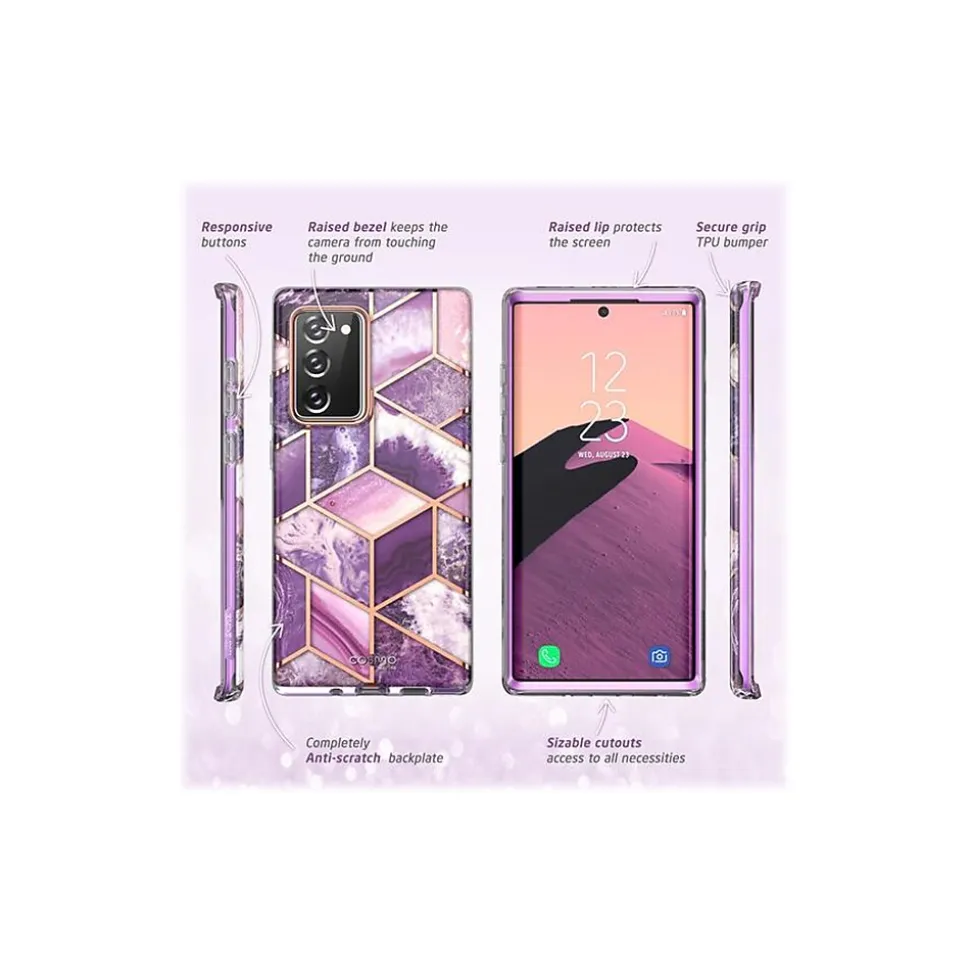 i-Blason Cosmo Marble Purple Case for Samsung Galaxy Note20 (Galaxy-Note20-Cosmo-Ameth)
