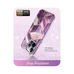 i-Blason Cosmo Marble Purple Case for iPhone 14 Pro Max (iPhone2022Pro-6.7-Cosmo-SP-Ameth)