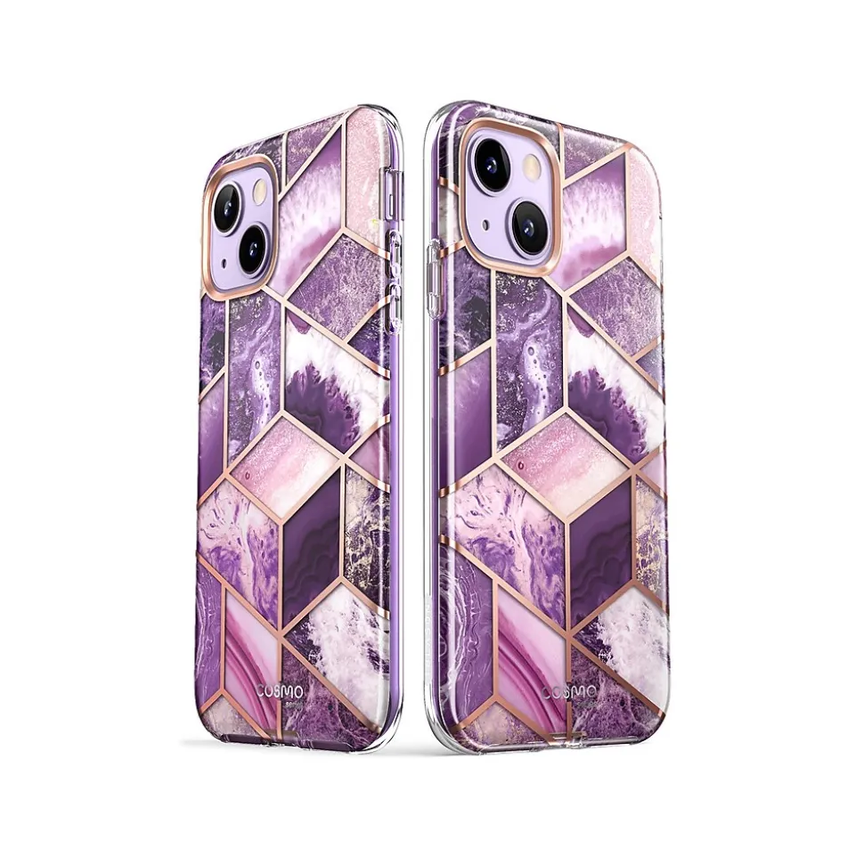 i-Blason Cosmo Marble Purple Case for iPhone 14 Plus (iPhone2022-6.7-Cosmo-SP-Ameth)