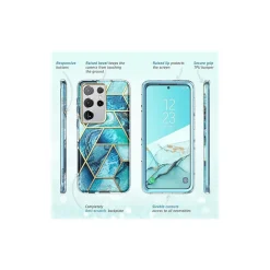 i-Blason Cosmo Ocean Blue Case for Samsung Galaxy S21 Ultra (Galaxy-S21Ultra-Cosmo-Ocean)