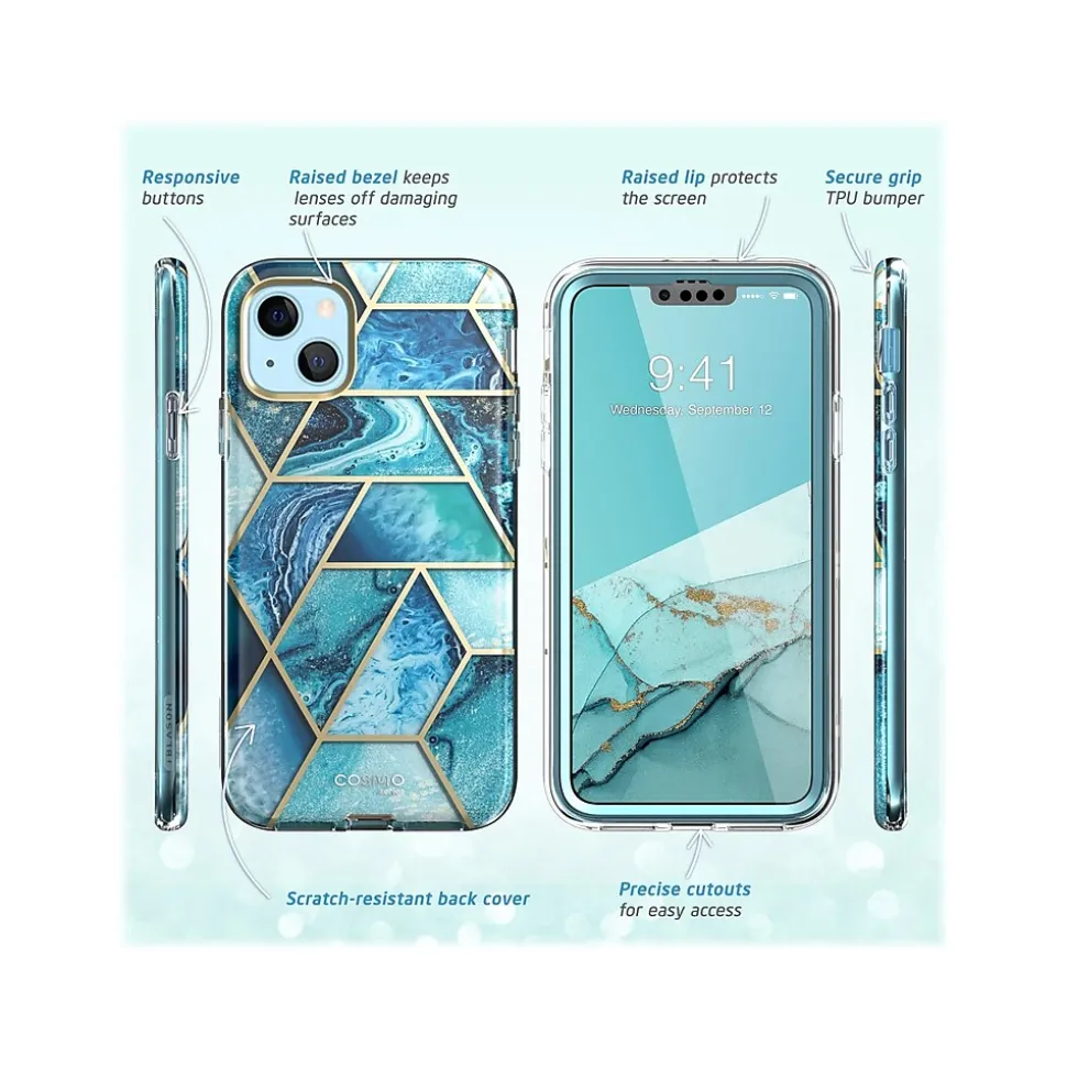 i-Blason Cosmo Ocean Blue Snap Case for iPhone 13 (iPhone2021-6.1-Cosmo-SP-Ocean)
