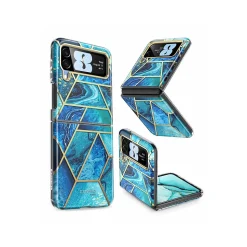 i-Blason Cosmo Ocean Blue Snap Case for Samsung Galaxy Z Flip4 (Galaxy2022-ZFlip4-5G-Cosmo-Ocean)