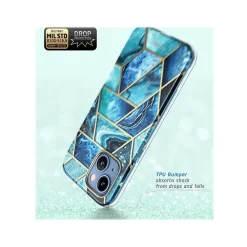 i-Blason Cosmo Ocean Blue Case for iPhone 14 Plus (iPhone2022-6.7-Cosmo-SP-Ocean)