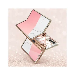 i-Blason Cosmo Pro Marble Pink Snap Case for Samsung Galaxy Z Fold4 (Galaxy2022-ZFold4-5G-Cosmo-Pen-SP-Marble)