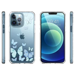 i-Blason Halo Butterfly Blue Snap Case for iPhone 13 Pro Max (iPhone2021-6.7-Halo-F)