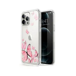 i-Blason Halo Butterfly Pink Snap Case for iPhone 13 Pro Max (iPhone2021-6.7-Halo-E)