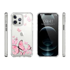 i-Blason Halo Butterfly Pink Snap Case for iPhone 13 Pro Max (iPhone2021-6.7-Halo-E)