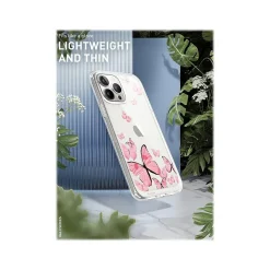 i-Blason Halo Butterfly Pink Snap Case for iPhone 13 Pro Max (iPhone2021-6.7-Halo-E)