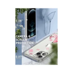 i-Blason Halo Butterfly Pink Snap Case for iPhone 13 Pro Max (iPhone2021-6.7-Halo-E)