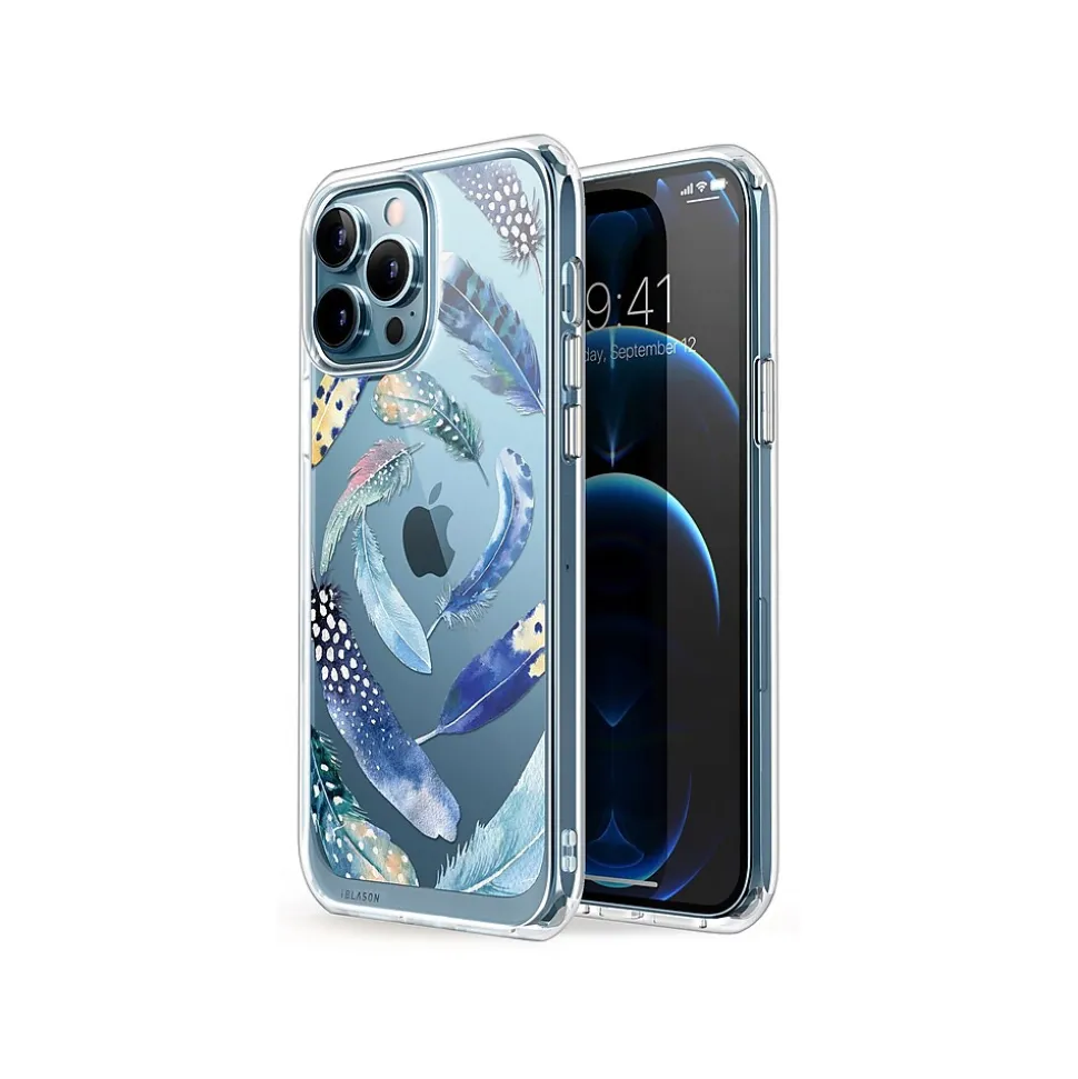 i-Blason Halo Feather Swirl Snap Case for iPhone 13 Pro Max (iPhone2021-6.7-Halo-C)