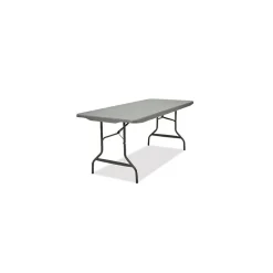 Iceberg IndestrucTable Commercial Folding Table, Rectangular, 72" x 30" x 29", Charcoal Top (ICE65527)