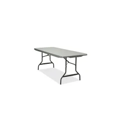Iceberg IndestrucTable Commercial Folding Table, Rectangular, 72" x 30" x 29", Charcoal Top (ICE65527)