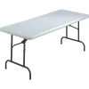ICEBERG IndestrucTable TOO 600S Folding Table, 72" x 30", Platinum (65323)