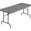 Iceberg® IndestrucTables TOO™ 1200 Series Folding Table, 60x30", Charcoal