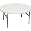 Iceberg® IndestrucTables TOO™ 1200 Series Folding Table, 60" Round, Platinum