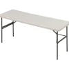Iceberg® IndestrucTables TOO™ 1200 Series Folding Table, 72x24", Platinum